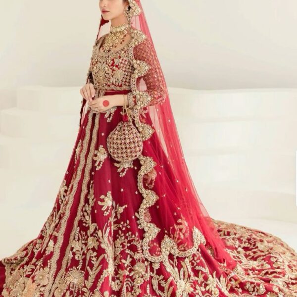Red Bridal Peshwas