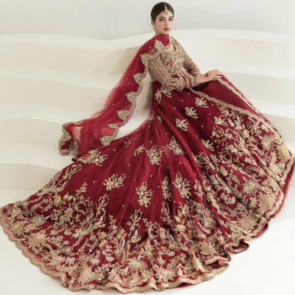 Red Bridal Peshwas