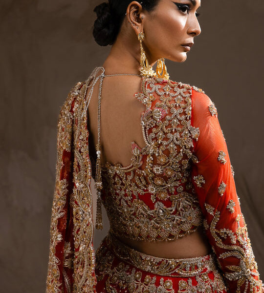 Red Bridal Lehenga and Choli