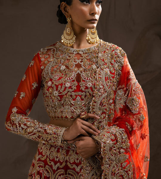 Red Bridal Lehenga and Choli
