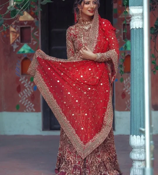 Traditional Lehenga Choli Embellished with Zardozi Gold Work