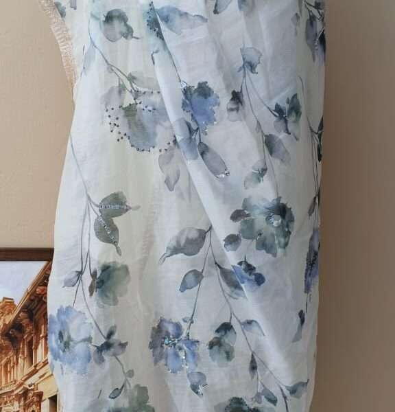 Online Dupatta Mystic Floral Elegance Dupatta
