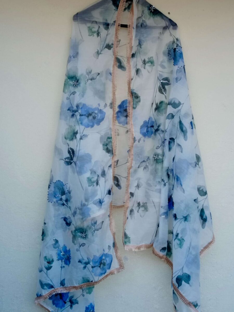 Paint Outfit Studio Mystic Floral Elegance Dupatta