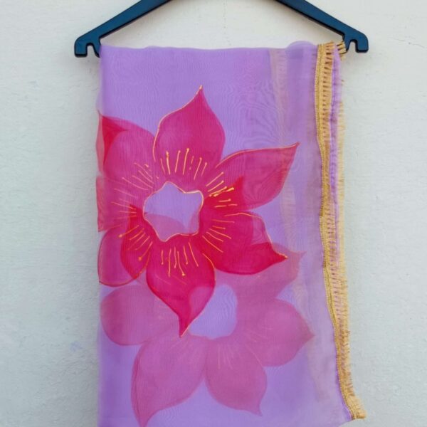 Paint Outfit Studio Red Rose Pink Dupatta