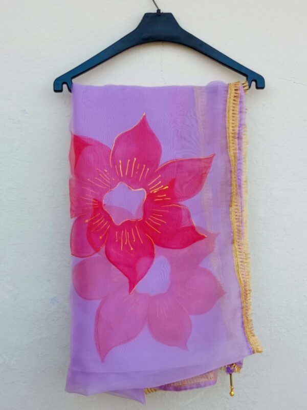 Paint Outfit Studio Red Rose Pink Dupatta