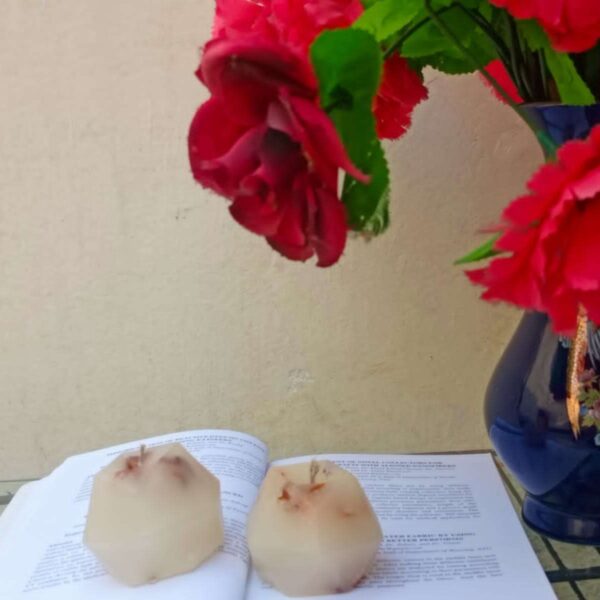 Scented Candles with Dried Flower Petals