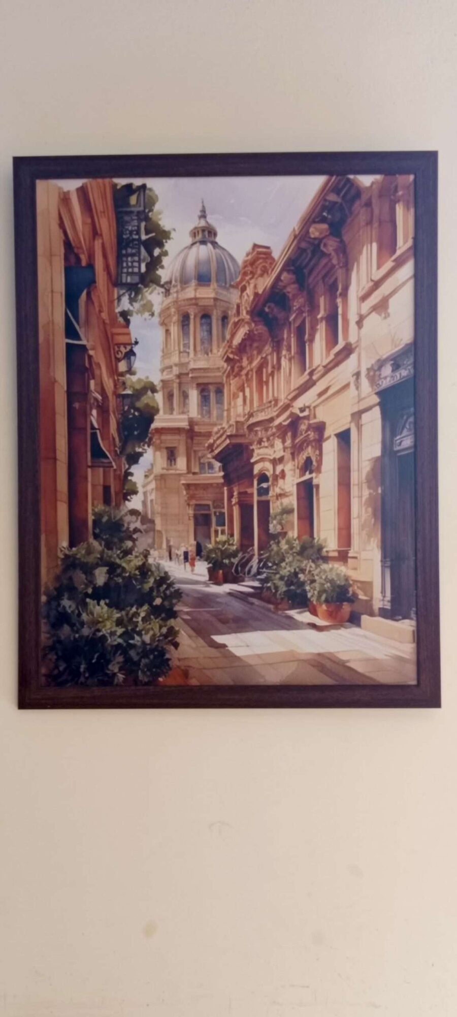 Historic European Street Digital Painting