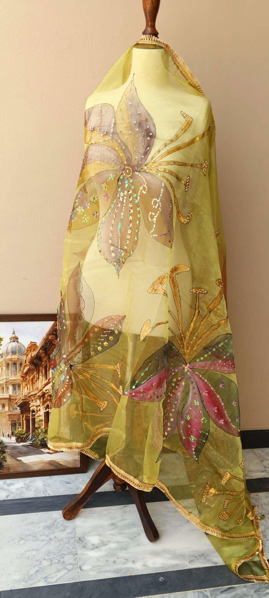 Online Dupatta Enchanted Blossom Dupatta