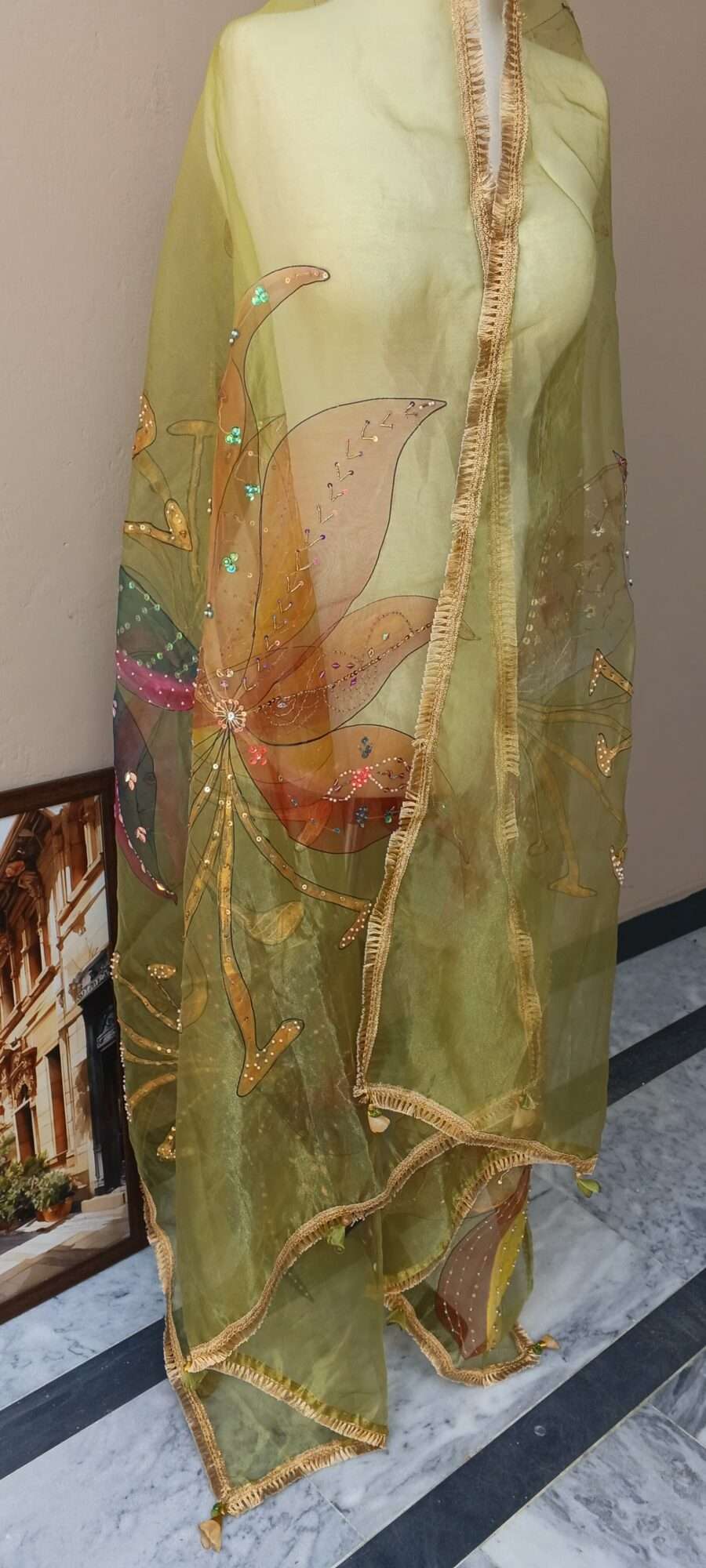 Online Dupatta Enchanted Blossom Dupatta
