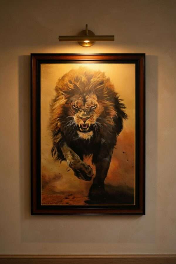 lion king painting Lion king oil painting