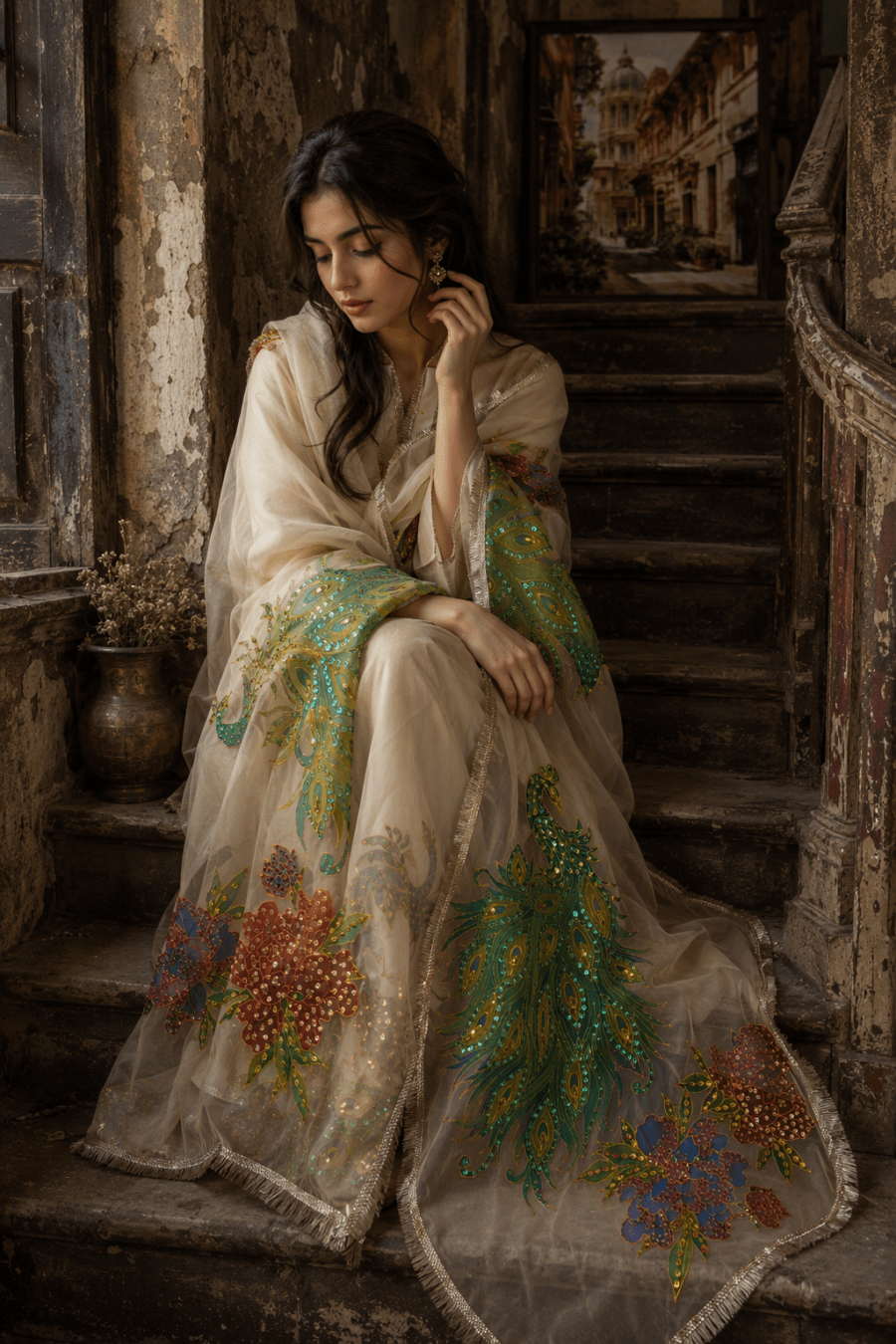 Peacock Dupatta