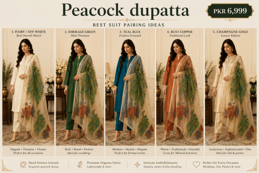 Peacock Dupatta