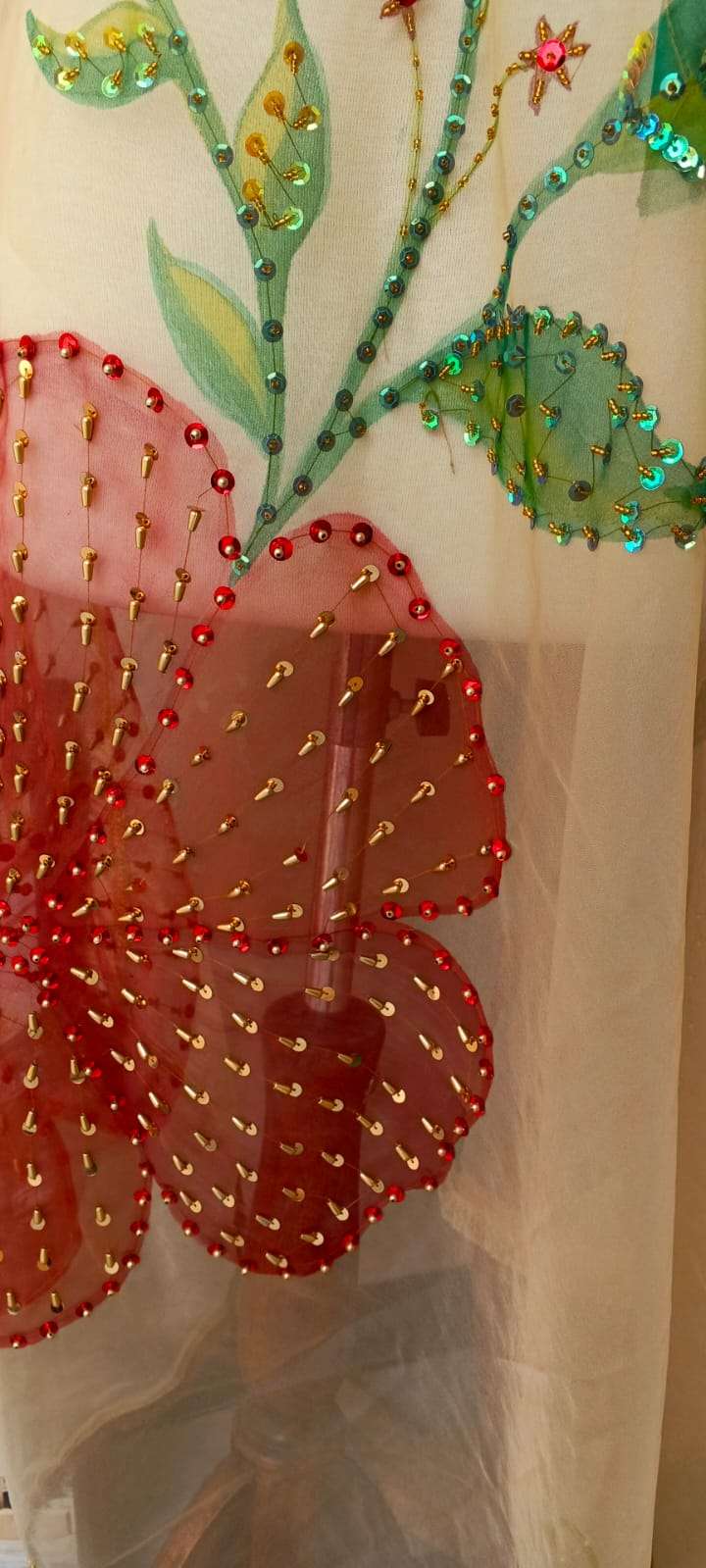 Floral Dew Premium Organza Dupatta
