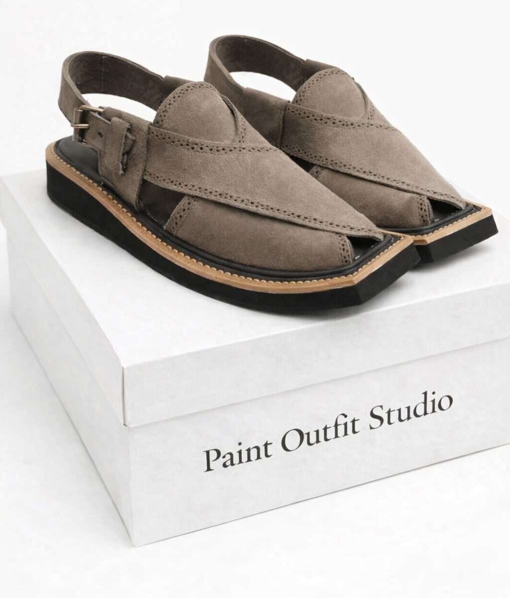 Luxury Beige Peshawari Chappal