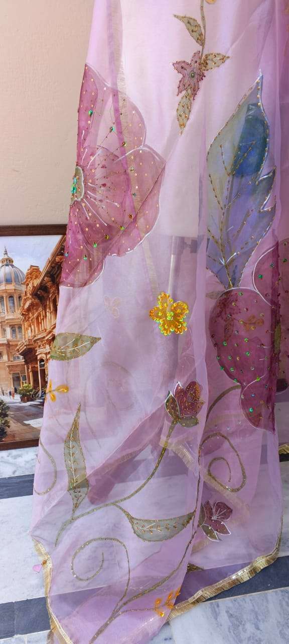 Noor-e-Gulzar Embellished Organza Dupatta