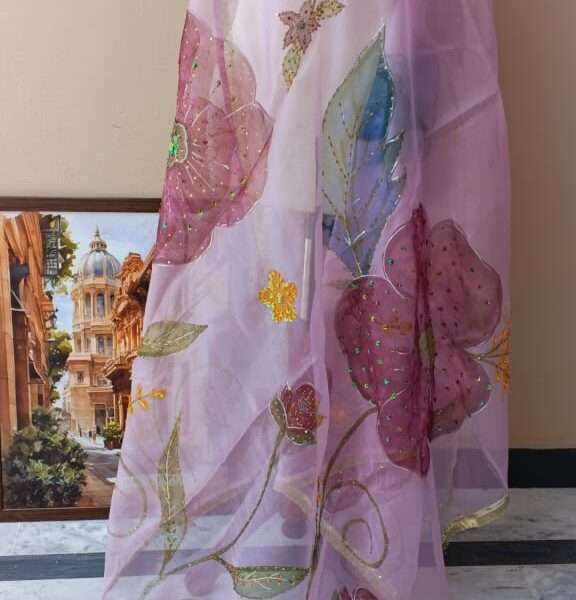Noor-e-Gulzar Embellished Organza Dupatta