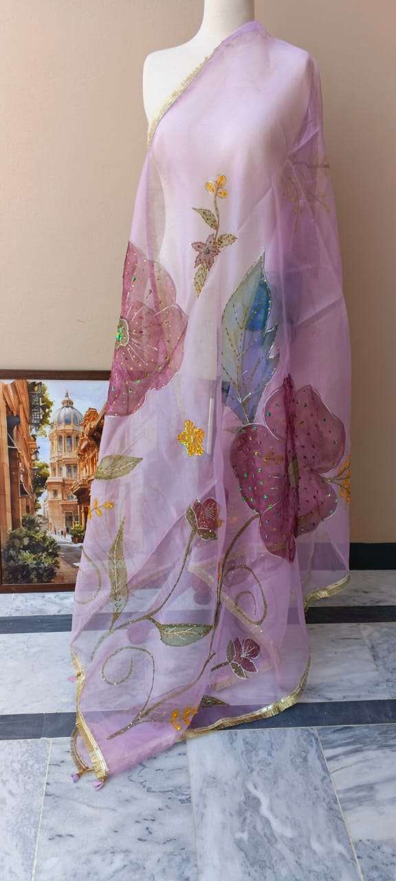 Noor-e-Gulzar Embellished Organza Dupatta