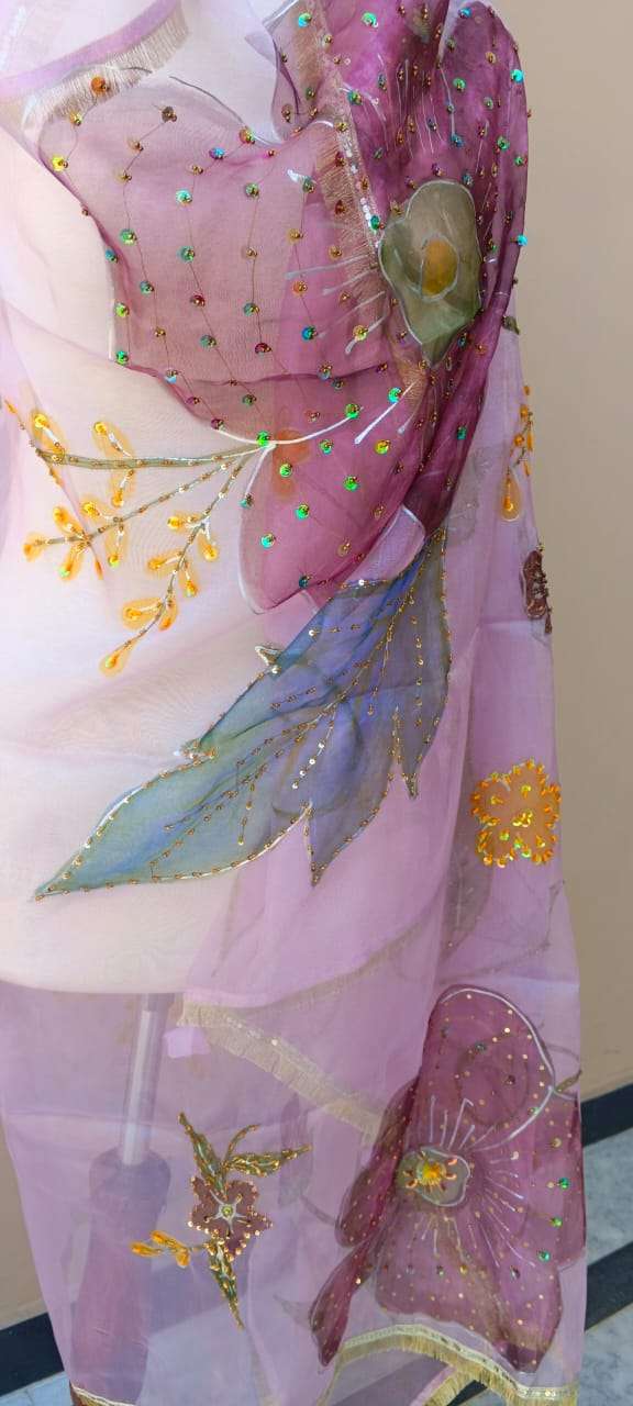 Noor-e-Gulzar Embellished Organza Dupatta
