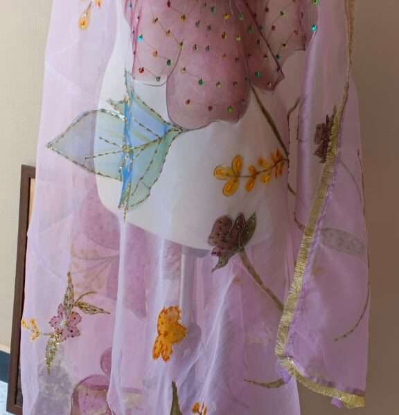 Noor-e-Gulzar Embellished Organza Dupatta