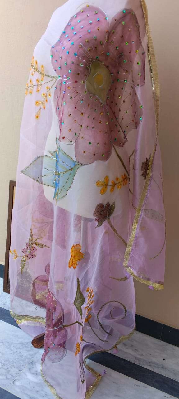 Noor-e-Gulzar Embellished Organza Dupatta