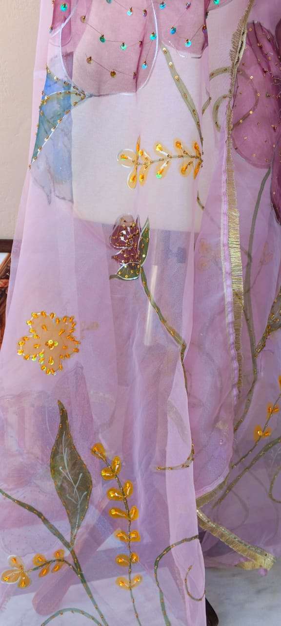 Noor-e-Gulzar Embellished Organza Dupatta