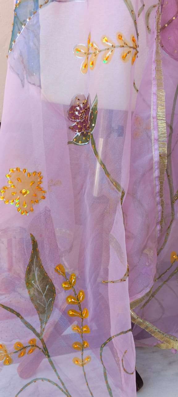 Noor-e-Gulzar Embellished Organza Dupatta