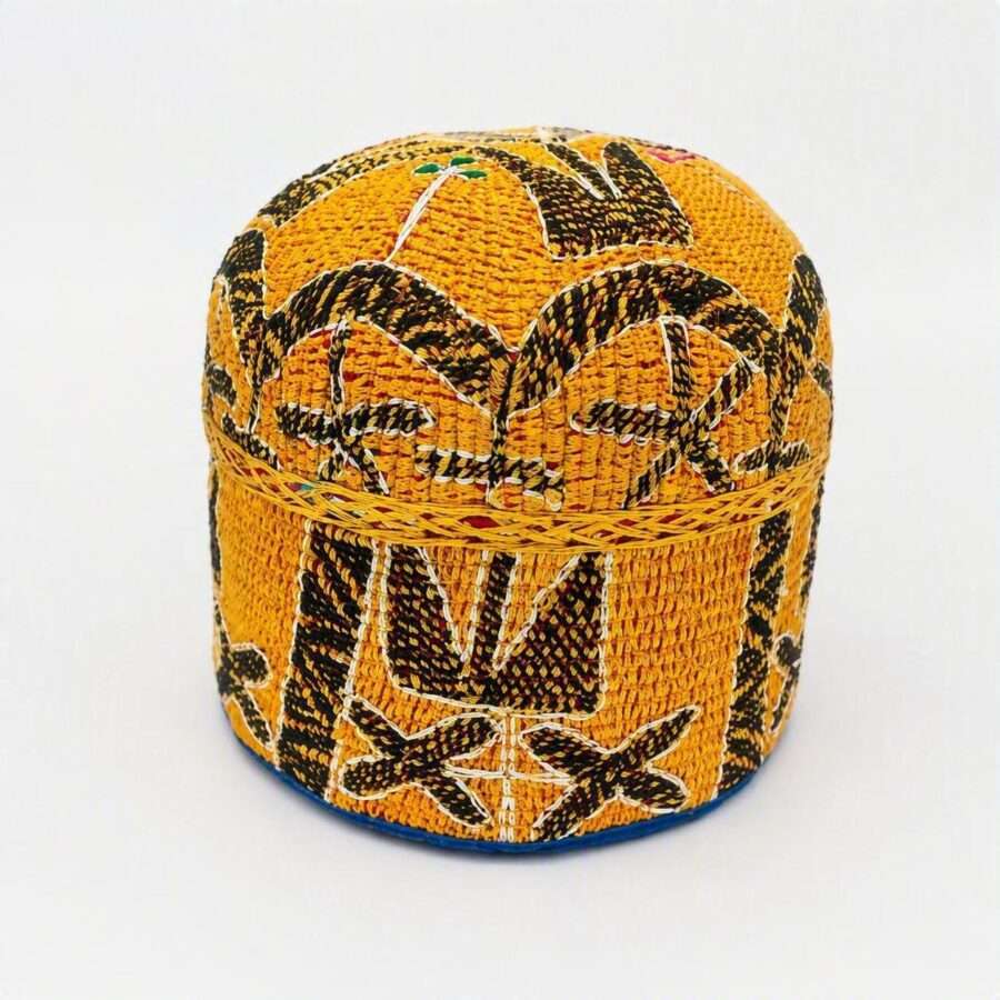 Kulla Cap handmade Peshawari kulla cap golden embroidered for men