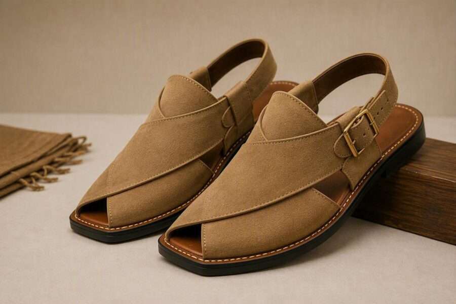 Men's Suede Peshawari Chappal